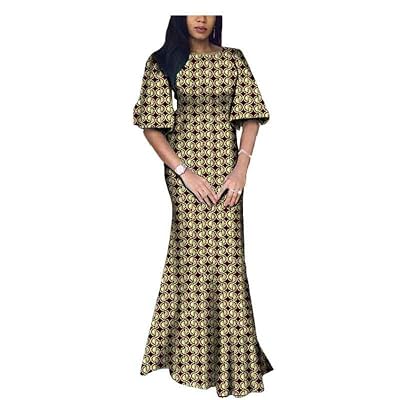 green emerald velvet dress African Dashiki Maxi Gown for Women main image 1