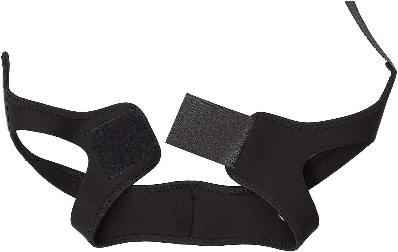 Sleep Mask Chin Strap - Women/Men Sleeping Snoring Solution - Head Bands Anti Snore Aid - Adjustable/Flexible Natural Health Headband - Natural Remedies Sleeping Relief - Black Breathing Headband: Health & Personal Care