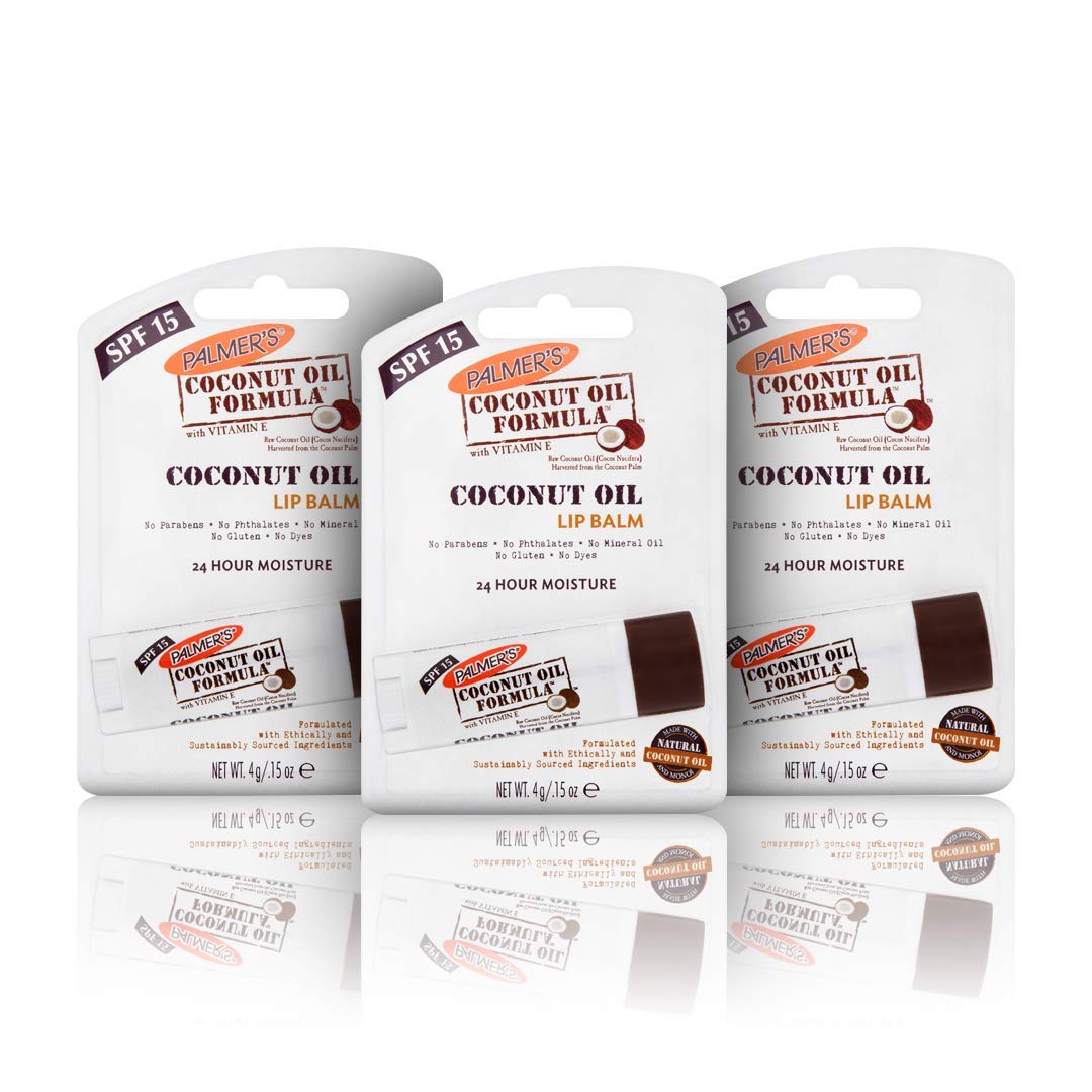Palmer's Coconut Oil Lip Balm Multi Pack | 3 x Coconut Formula Lip Balm (4g)
