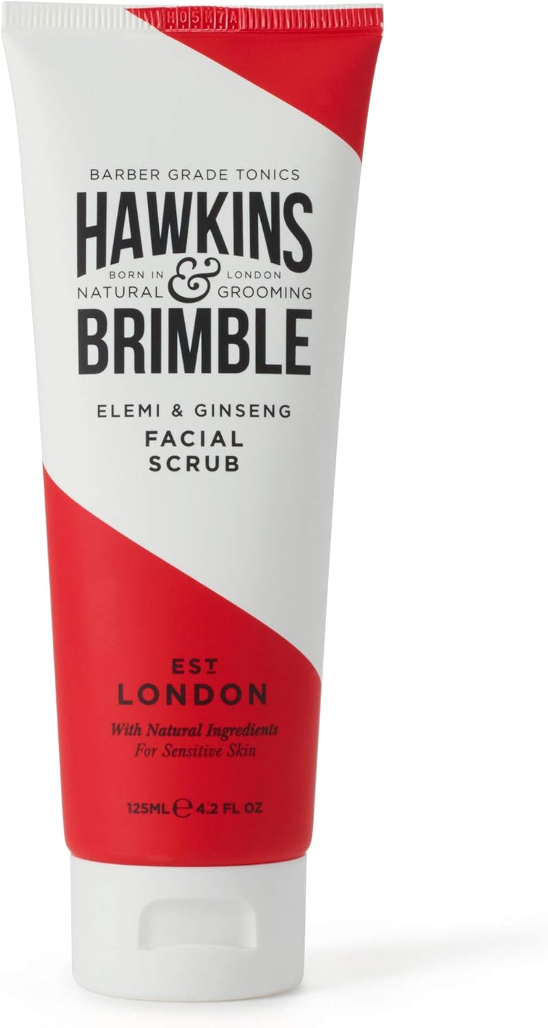 Hawkins & Brimble Mens Facial Scrub 125 ml Walnut & Almond Pre Skin