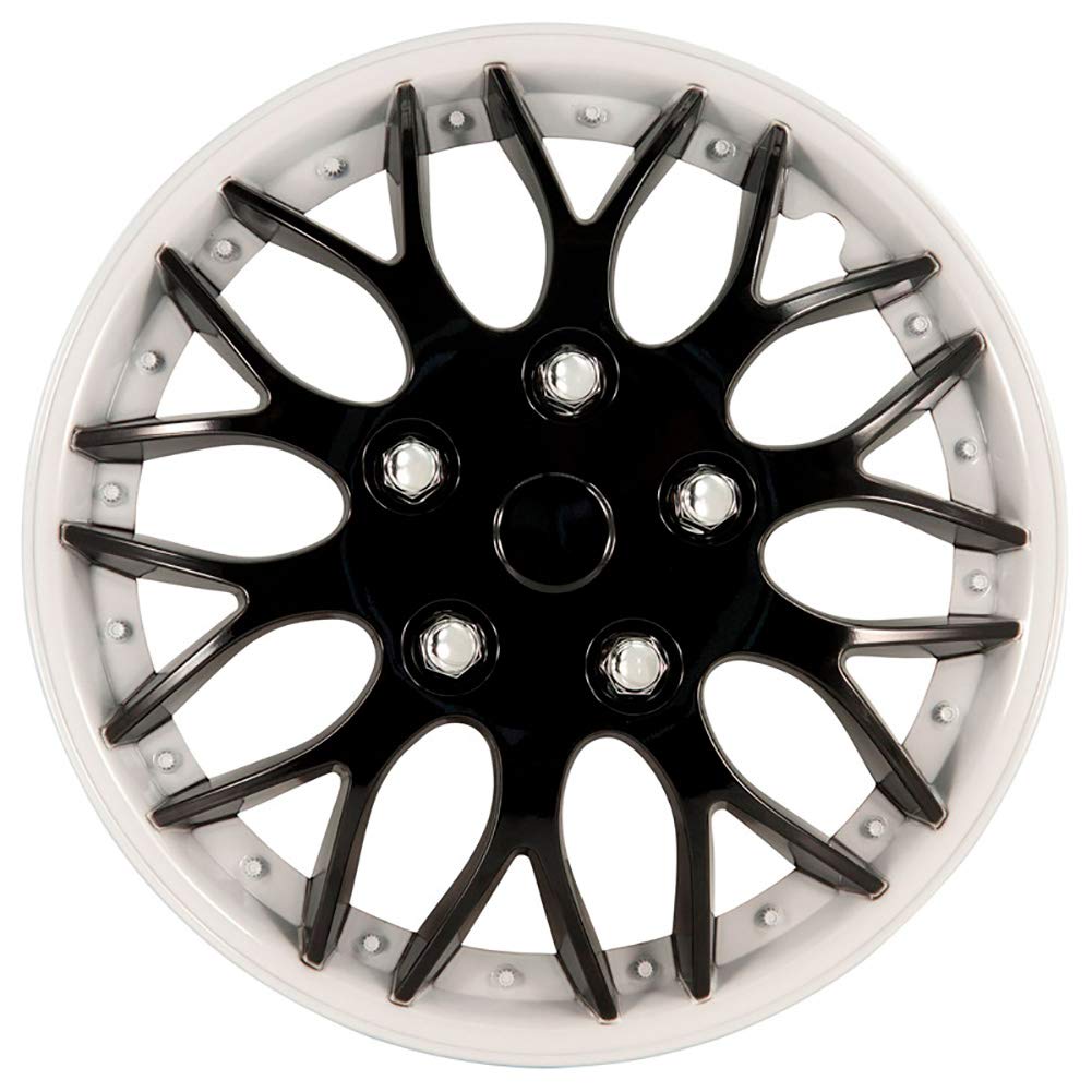 AutoStyle Set of 4 wheel covers Missouri 15-inch black/white rim