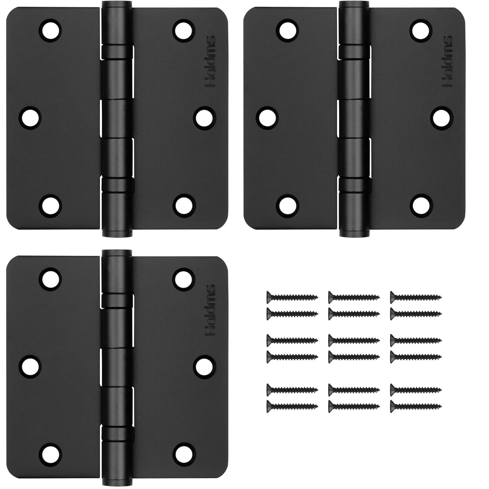 Haidms 3 Pack Ball Bearing Door Hinges 3.5 Inch