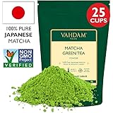 VAHDAM, Tè Verde Matcha | 100% PURO Tè in Polvere Matcha Giapponese | 137 Volte Più ANTIOSSIDANTI | Più Energia e Concentrazione | Per Detox e Perdere Peso | tè matcha | Superfood Giapponese | 50g
