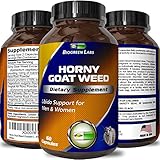 MOST ADVANCED NATURAL HORNY GOAT WEED SUPPLEMENT  Potent Maca Root powder - Pure - Natural fast acting Enhancement extract for male & female + Tongkat Ali + Panax Ginseng - Biogreen Labs 60 Capsules