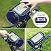 YAZER Bicycle Bags Cycling Cylindrical Portable Bicycle Bike Front Handlebar Bag with Transparent Pouch for Riding and More Outdoor Activities (Dark Blue)