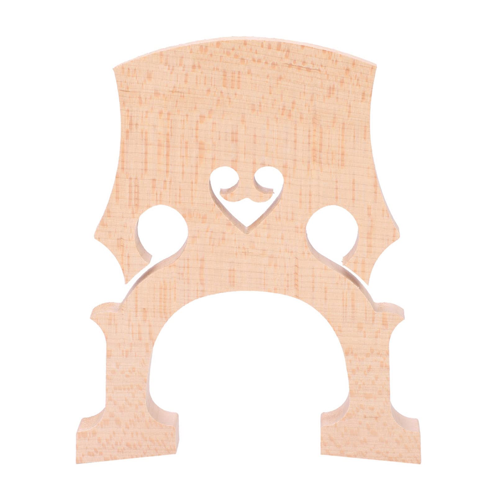 Cello Bridge, Maple Wood 3/4 4/4 Cello Bridge Cello DIY Replacement Parts Instrument Accessory (4/4)