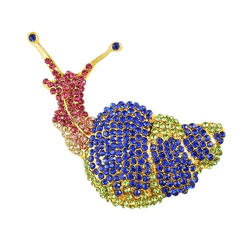 JinFMin Diamantbrosche Neue Umweltschutzkleidung mit Diamantbrosche-Cartoon-Insektenstift-Schneckenbrosche 47Mm * 63Mm
