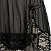 Women Lingerie Strap Semi-Sheer Babydoll Polyeater Teddy Patchwork Nightwear Black?5XL