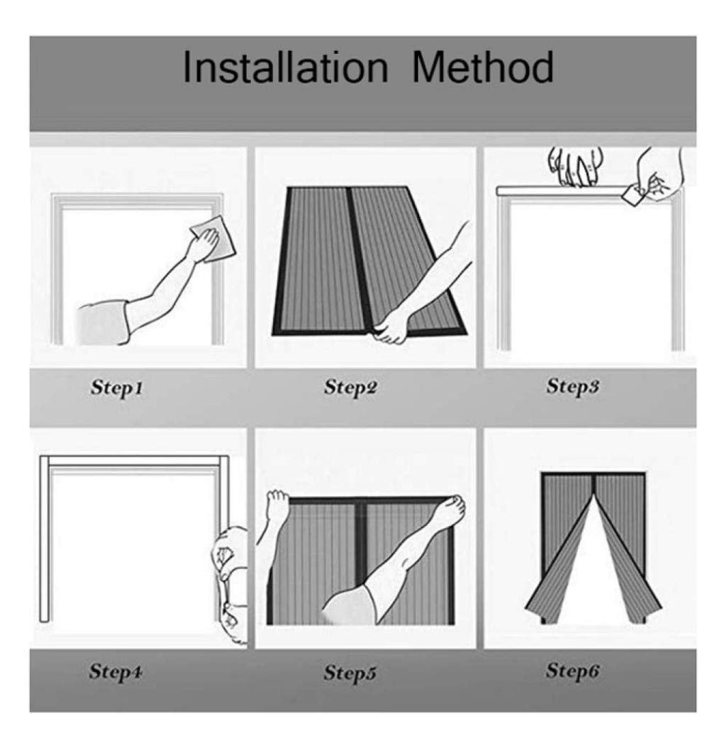 Puertas de exterior fácil instalación YSHCA Puerta de Pantalla