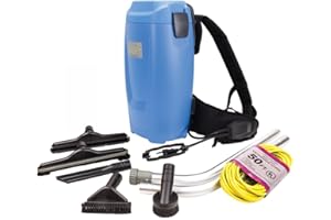 Johnny Vac JVBP6 Commercial Backpack Vacuum | Capacity of 1.5 gal (5,65 L) | HEPA Filtration with Accessories