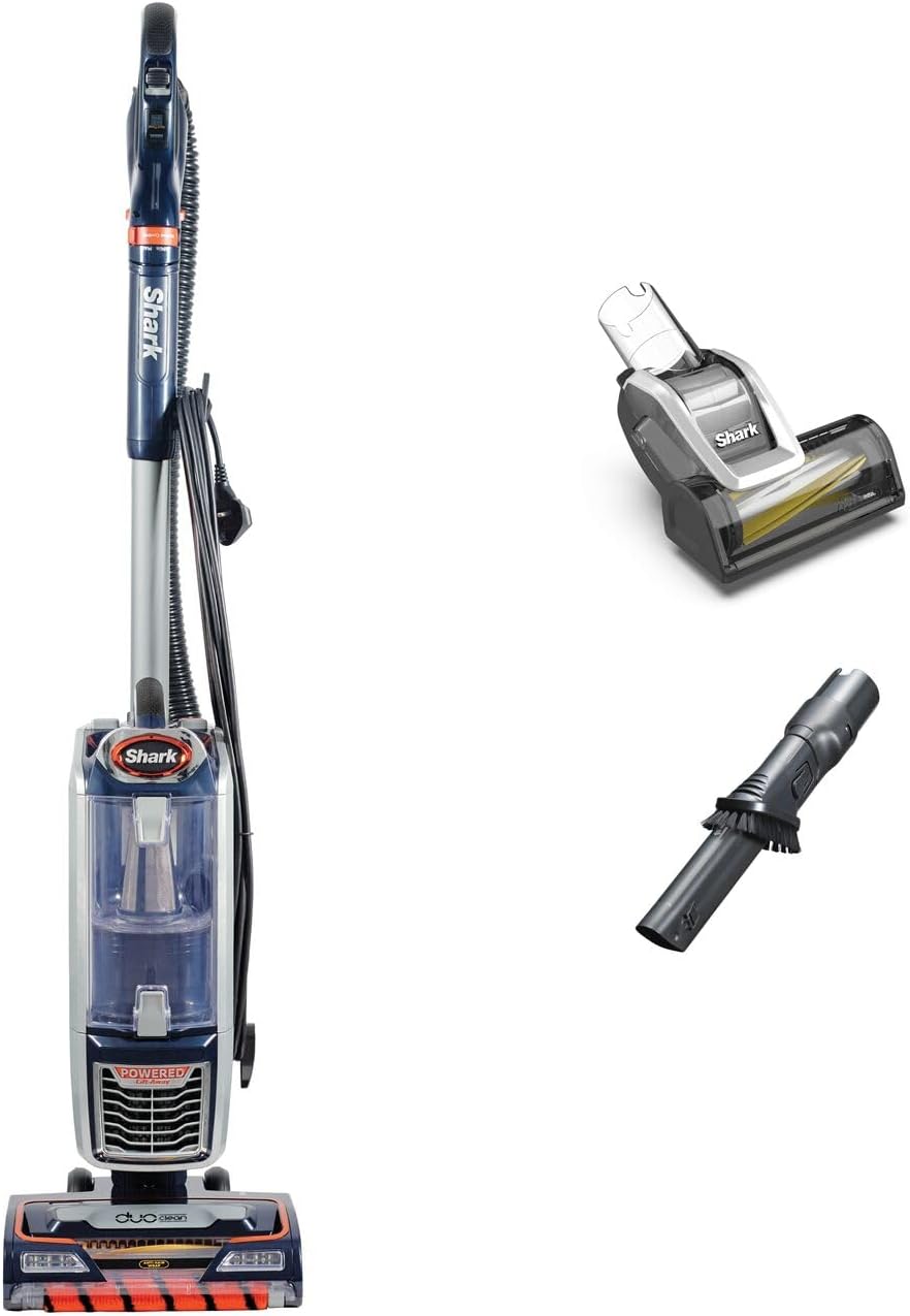 Shark Corded Upright Vacuum NZ801UKT DuoClean Anti Hair Wrap 750W Navy
