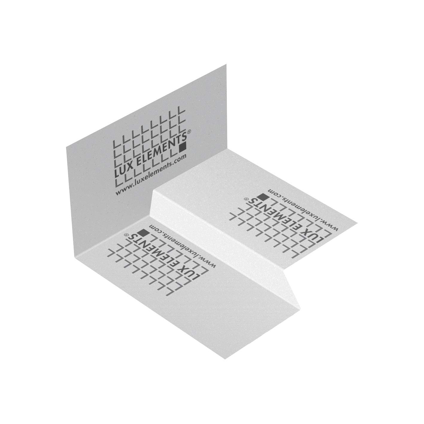 LUX ELEMENTS LDRYZ2105.R Dry-DBIE LINE L, Inner Corner Right for one-Sided Gradient, White
