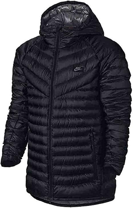 nike padded down hooded jacket