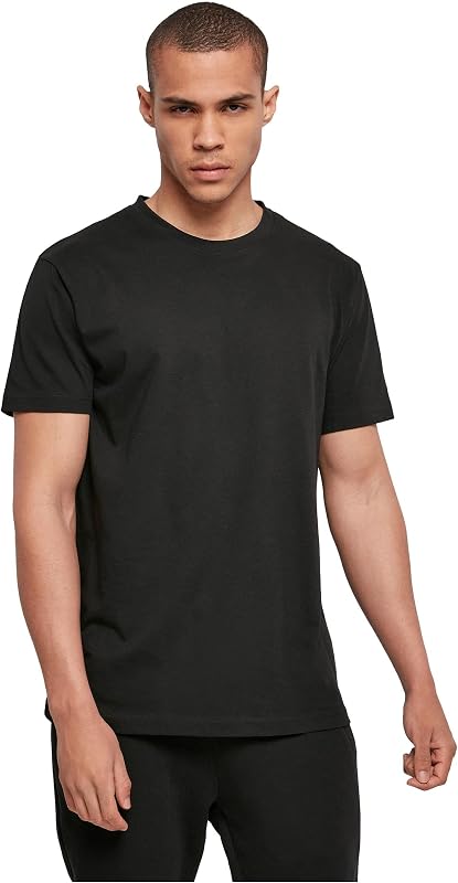 Pacote de T-shirts Básicas de Gola Redonda Masculina de 1/3/5