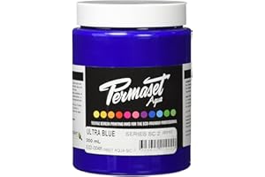 Permaset Aqua Supercover 300ml Fabric Printing Ink - Ultra Blue
