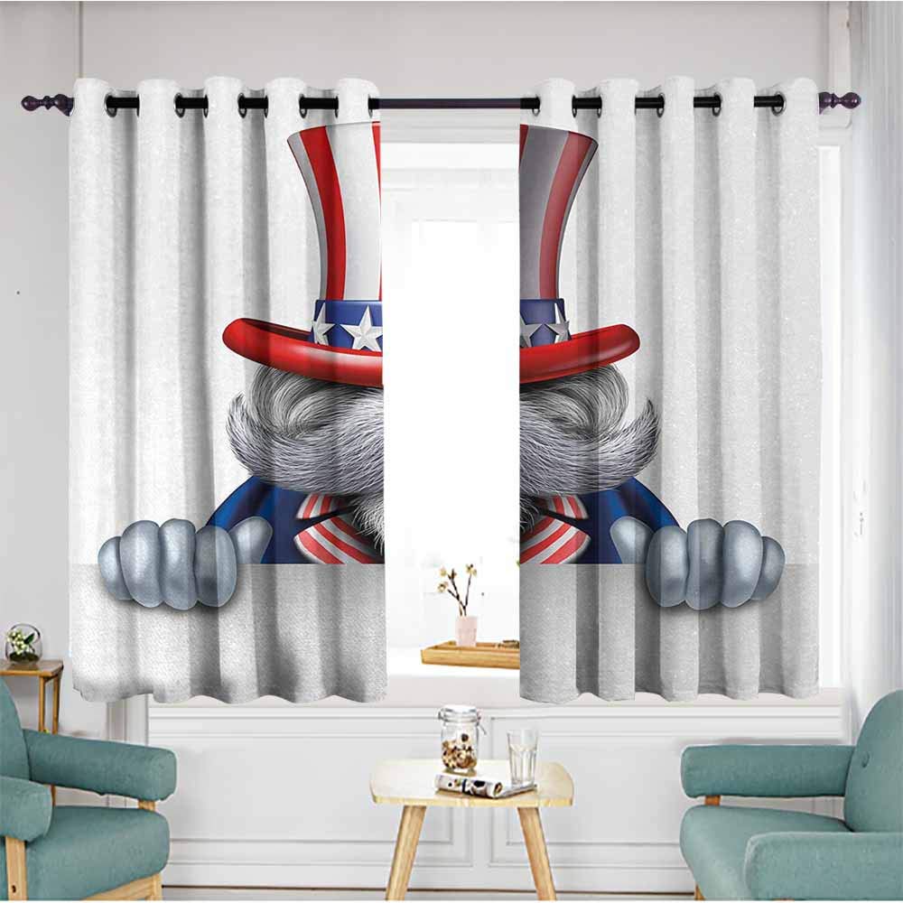 Amazon Com Duommhome 4th Of July Privacy Curtain Uncle Sam