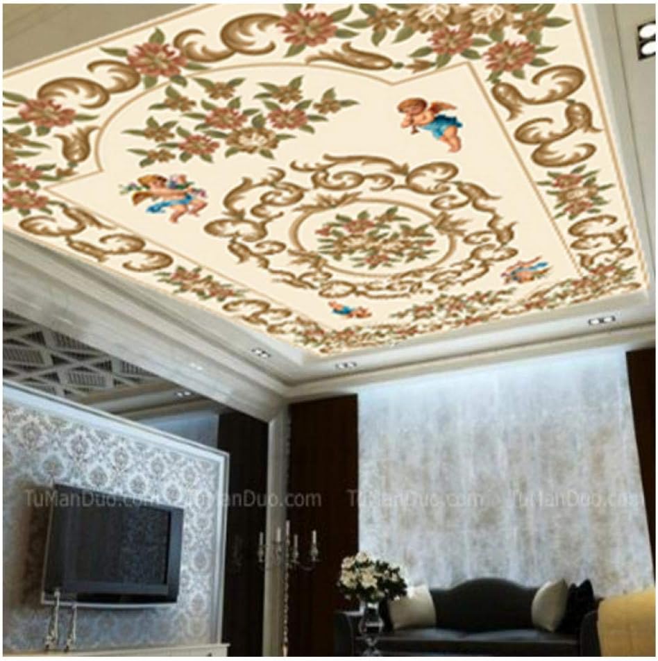 Shuangklei 8d 5d 3d Ceiling Wall Murals Wallpaper For Ceiling Flower Angel Paper Photo Mural Wallpaper 3d Wall Photo Mural Wall Paper 400x280cm Amazon Com