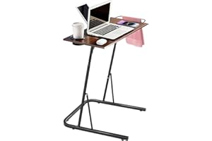 Noliven Bike Trainer Desk, Adjustable Bike Workstation Standing Desk, Portable Mobile Multi-Functional Walking Pad Desk, for 