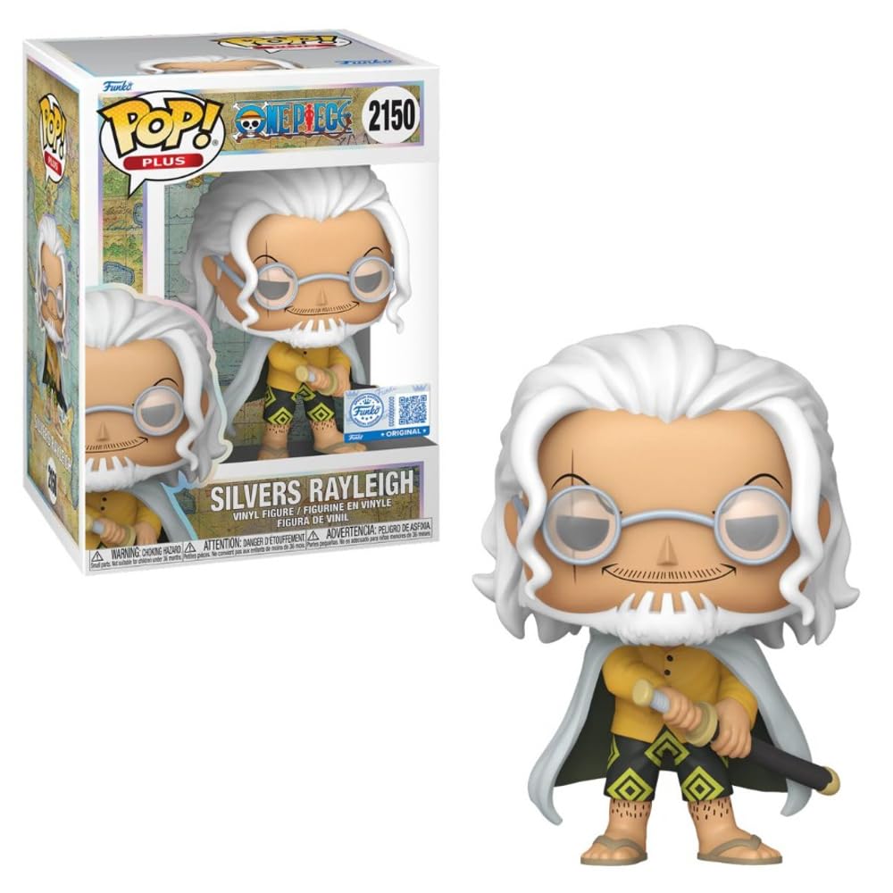 Funko Pop! Plus: One Piece - Silvers Rayliegh - 1/6 Odds for Rare Chase Variant - Collectable Vinyl Figure - Gift Idea - Official Merchandise - Toys for Kids & Adults - Anime Fans