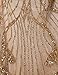 Clearbridal Women's Trumpet Champagne Sequins Evening Dress Designer Prom Gown