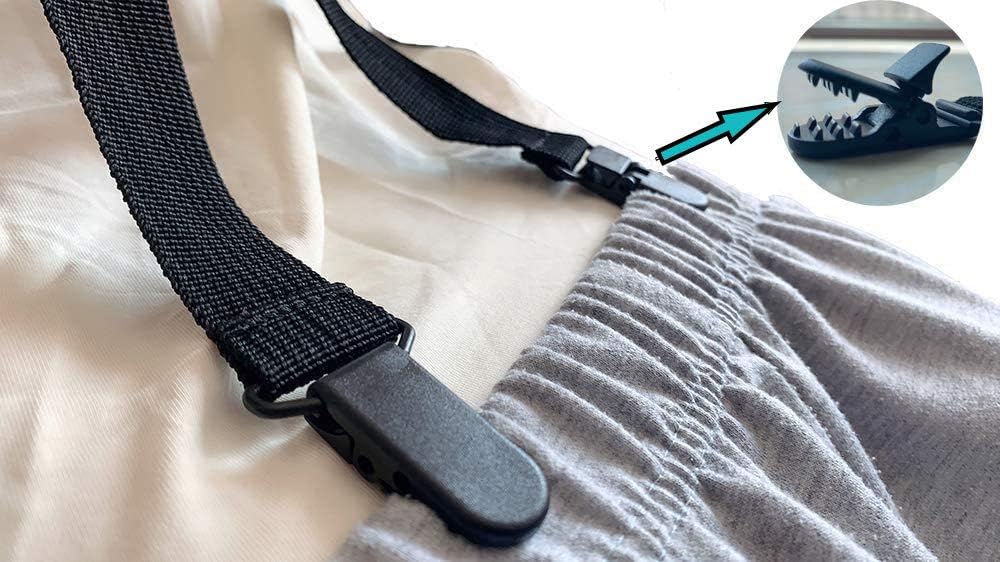 Clip and Pull Dressing Aid Strap - 2Pcs, Help Wear Pants for Disabled and Elderly, Seniors, Handicap People, Pregnant Women, Adjustable 26-41 Inches, Premium Materials, Black: Health & Personal Care