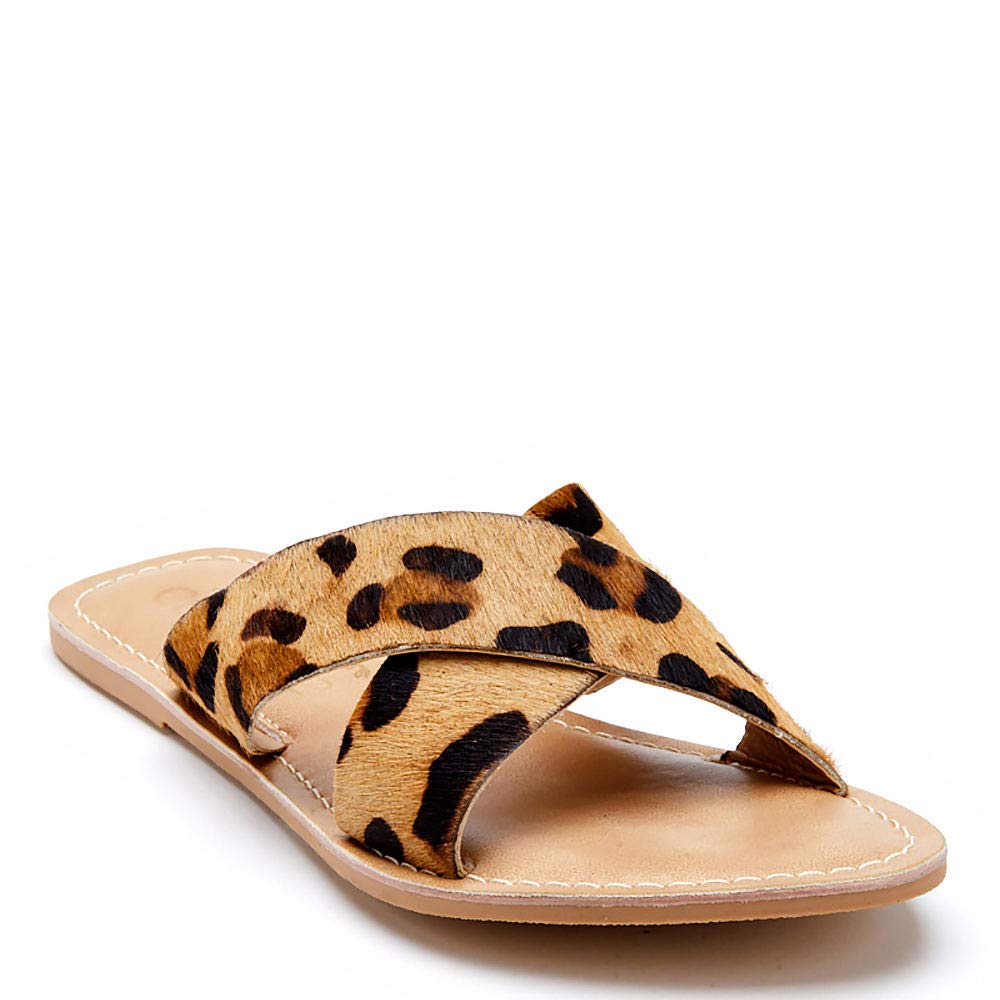 coconuts pebble sandal leopard