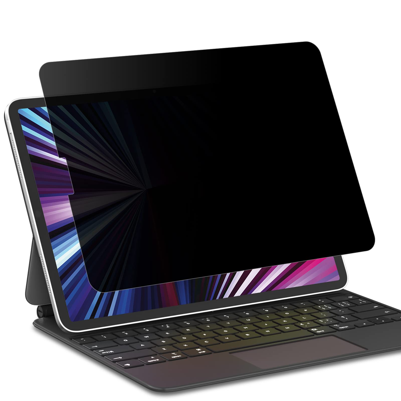 Photo 1 of FILMEXT iPad Pro 12.9 Privacy Screen Protector M1 M2 2022 2021 2018, Anti Spy Anti Blue Light Glare Privacy Filter, PET Screen Protector for iPad Pro 12.9" 6th 5th 4th 3rd, [Landscape Privacy]