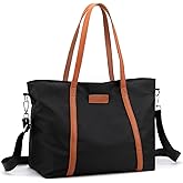 Laptop Bag Waterproof Lightweight Shoulder Tote for Women Nylon Briefcase Computer Work Handbag Fits 15.6 inch