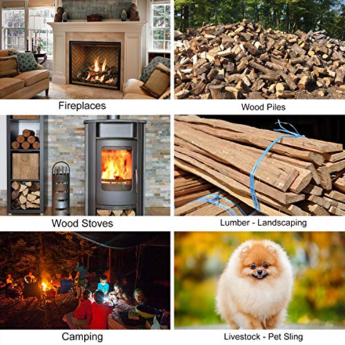 Firewood Log Carrier Canvas Log Carrier Tote Durable Heavy Duty Fireplace Wood Stove Accessories Storage Bag for Fire Pit