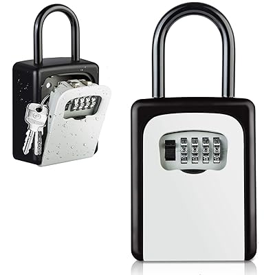 Diyife Key Box with Hook, Wall Mount Combination Storage