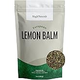 MagJo Naturals Lemon Balm Tea, Bulk Herbal Tea, Loose Leaf Melissa Officinalis, Caffeine Free, Cut and Sifted, 1 pound (16 ou
