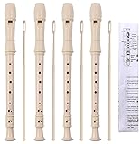 SANNIX 4 Pack Recorder Instrument, 8 Hole German