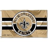 New Orleans Saints Patch Button Circle Logo Flag Large 3x5 Banner