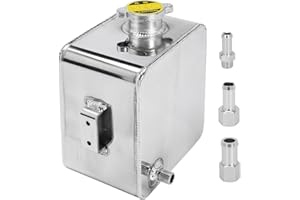 KICOFYEE 2.5L Coolant Radiator Overflow Expansion Tank Reservoir Recovery Water Tank for Car Boat Truck with 3 Adapter