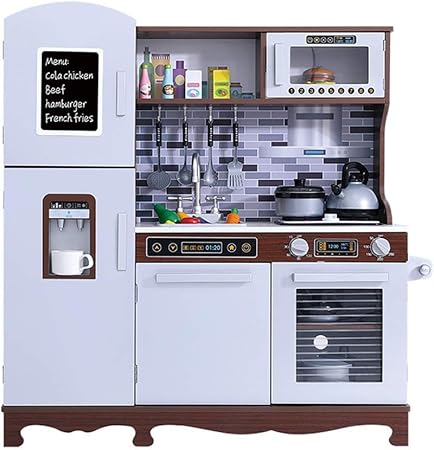 MYPNB Espátula Cocina de Juguete niños Cocina Playset fingir cocinar Alimentación Conjunto con Accesorios Utensilios for cocinas Ganchos Turnable perillas de Madera Juguetes de la Cocina: Amazon.es: Hogar