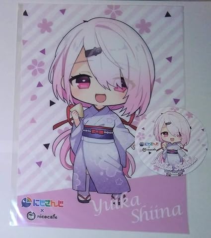 Amazon ニコカフェ にじさんじ Nicocafe ニコニコ スペシャルセット クリアポスター コースター 椎名唯華 アイドル 芸能人グッズ 通販