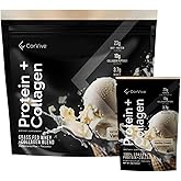 Protein + Collagen Powder | 23g Protein (Grass-Fed Whey + Collagen) | 3.7g BCAAs | Supports Muscle & Joint Health | Gluten & Soy Free | No Artificial Ingredients | 15 Sachets - Vanilla