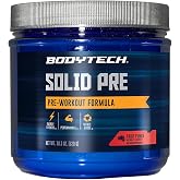 BODYTECH Solid Pre a Essential Pre-Workout Formula a Fruit Punch (18.3 oz./40 Servings)