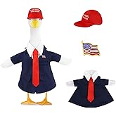 EHZYP 3 Pcs Porch Goose Outfits, for 23-28 Inch Porch Goose,Patriotic Costume for Plastic/Cement Statue for Outdoor Courtyard Garden Terrace Art Decoration (23-28IN, 23-28IN)