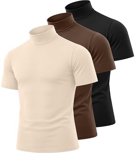 Amazon.com: August Alley 5 Pack Men's Mock Turtleneck Shirts Long