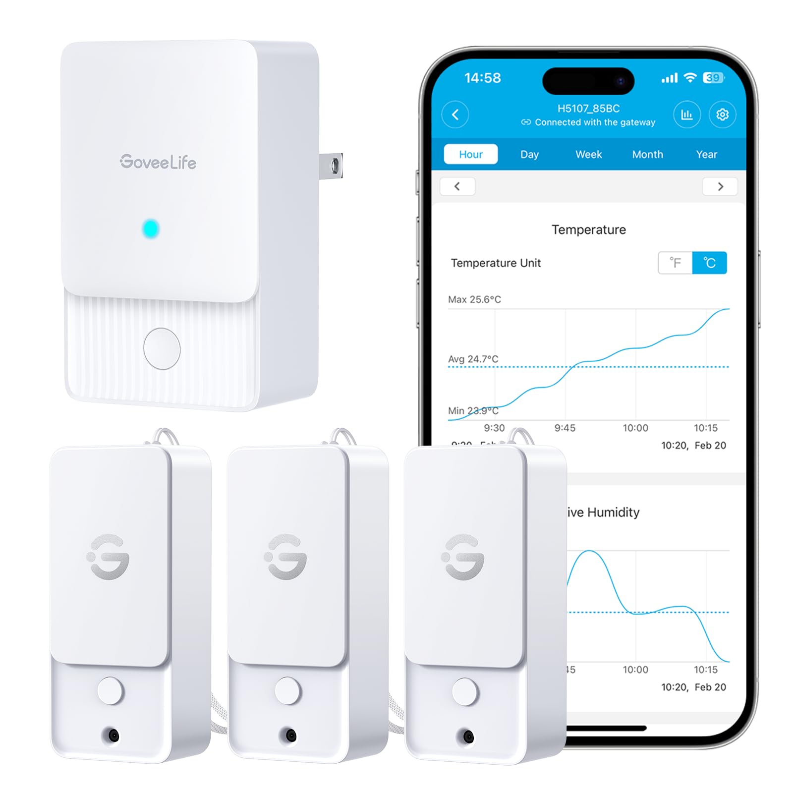 GoveeLife Indoor WiFi Thermometer Hygrometer