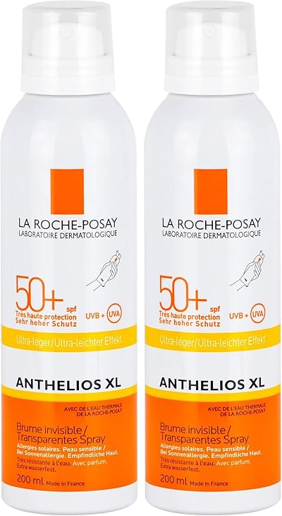 La Roche-Posay Anthelios Ultra-Light Body Mist SPF50+ 200ml Pack of 2