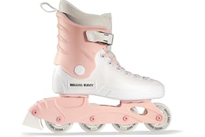 RollingBunny Inline Skates for Women Girls - Adult Inline Skates for Outdoor and Indoor, with Durable Outer Shell and Ankle Support, ABEC-7 Bearings, Solid and Comfortable