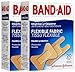 Band-Aid Flexible Fabric Adhesive Bandages, Knuckle and Fingertip, Pack of 3, 20 Count each (Total 60 Count)