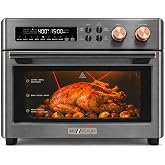 VAL CUCINA 26.3 QT Infrared Air Fryer Toaster Oven Combo, 10-in-1 | 26.3 QT air fryer toaster oven with 10-in-1 cooking functions, infrared heating, and large capacity for easy family meals