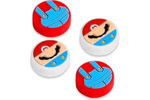 oqpa 4Pcs for Nintendo Switch Thumb Grips Cute Cartoon Anime Design Kawaii 3D Silicone Joystick Caps Joycon Controller Button Covers for Nintendo Switch/OLED/Switch Lite for Boys Girls Kids Teens Over