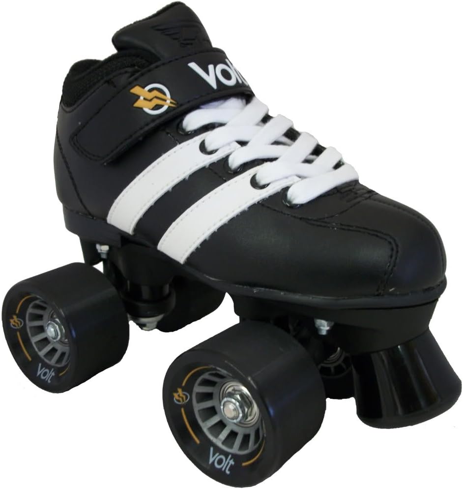 Riedell RW Volt Black/White Quad Roller Skates
