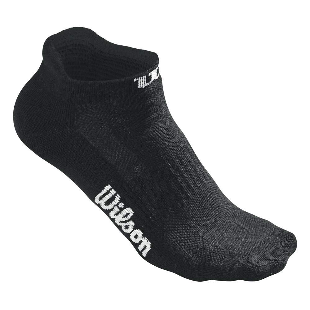 Wilson W No Show 3PR/PK Tennis Socks, Women, Black (Black), One Size
