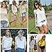 Lisli Womens Chiffon Lace Crochet Long Sleeve Tee Shirt Casual Blouse Tops