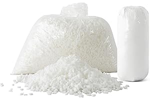 EDUJIN 5 lbs Bean Bag Filler - Shredded Memory Foam Filling - Premium Bean Bag Chairs Filler for Cushion - Convenient Pillow Stuffing Foam Refill(5 Pounds)